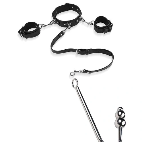 Elegant Hook Collar Anal 5334 Cuffs with Beaded and 1211